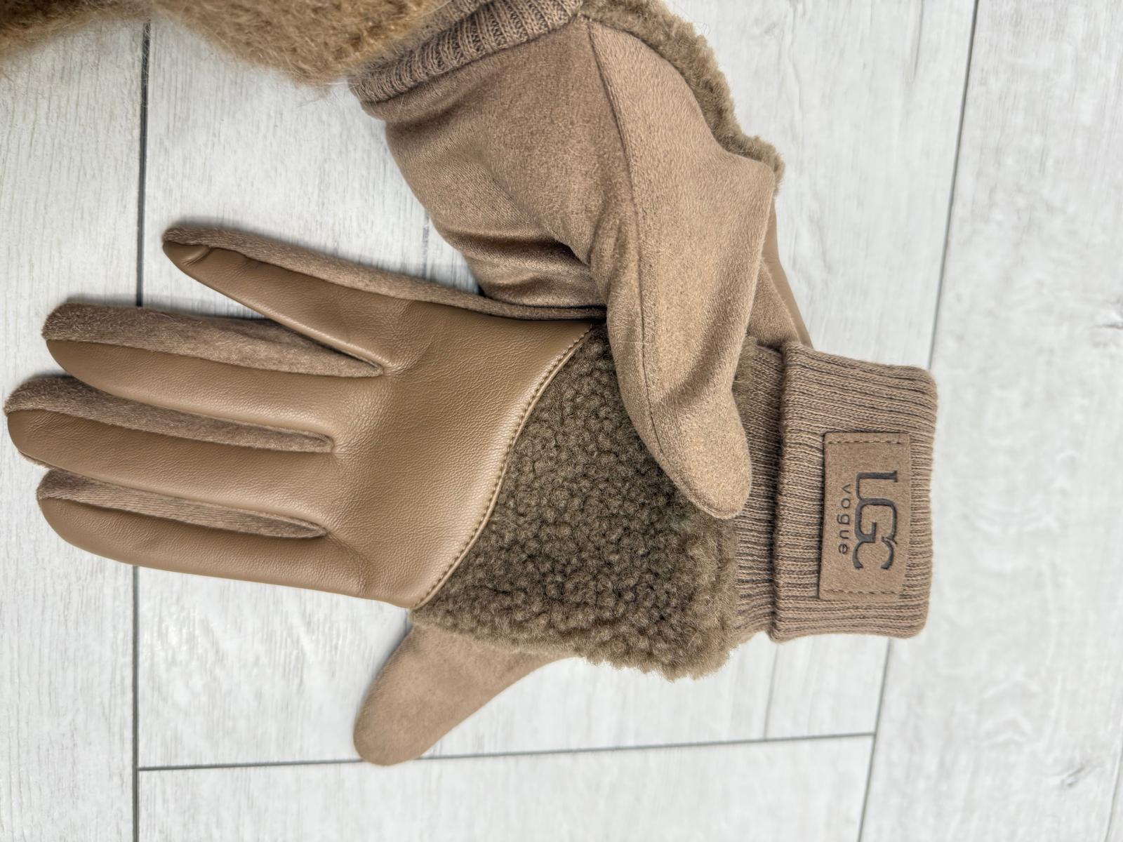 Beżowe Rękawiczki UGC Fashion 