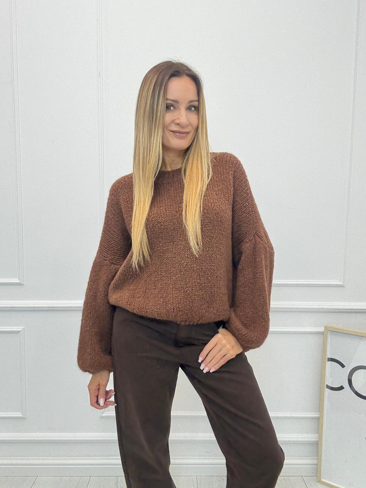 Sweter Moher Karmelowy