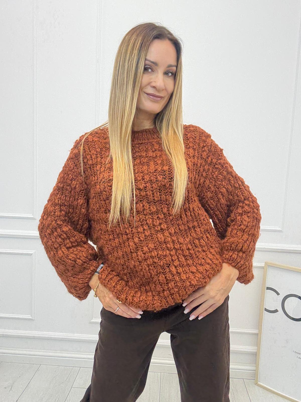 Sweter Płomyk Cynamonowy żar