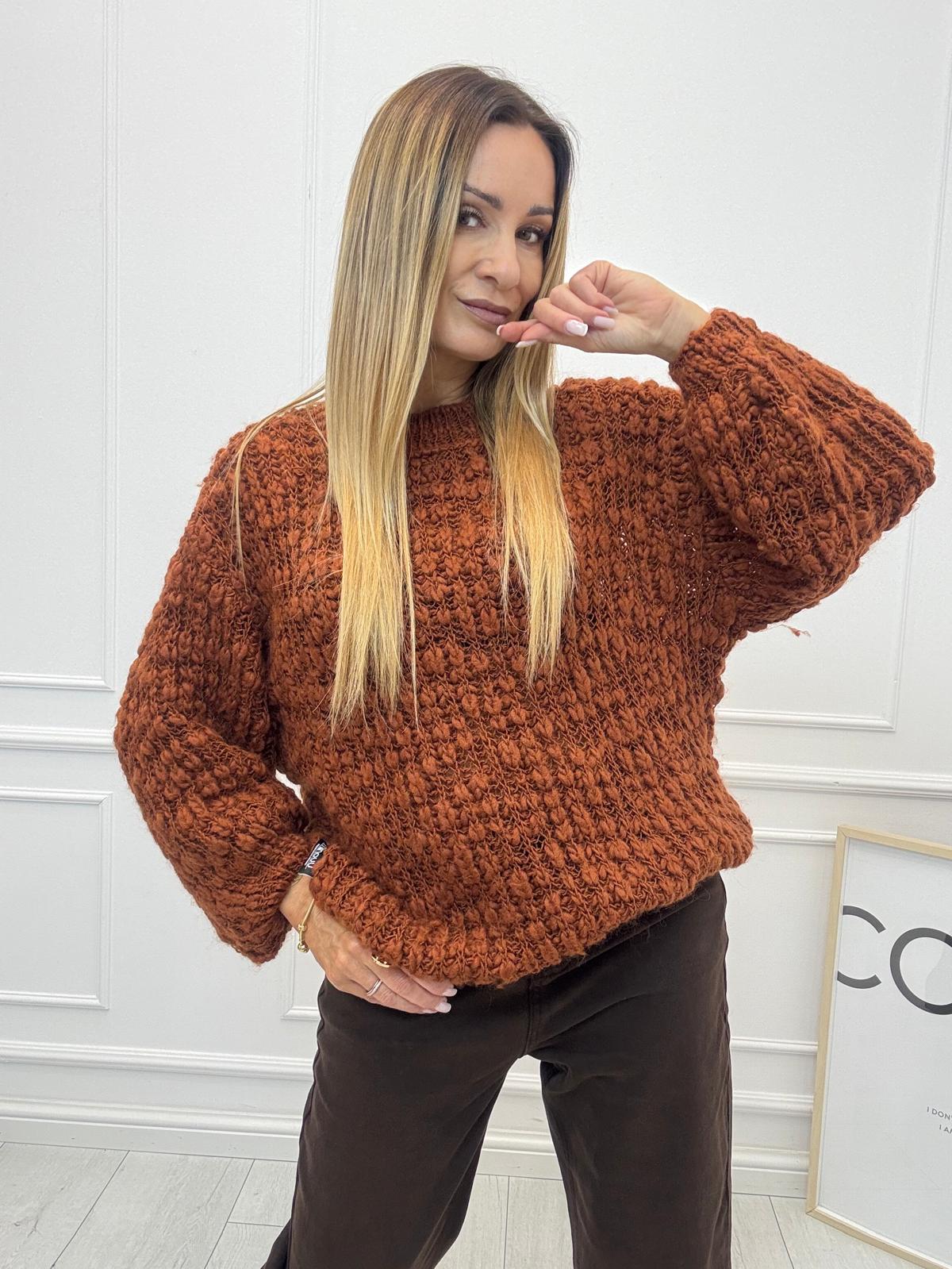 Sweter Płomyk Cynamonowy Żar