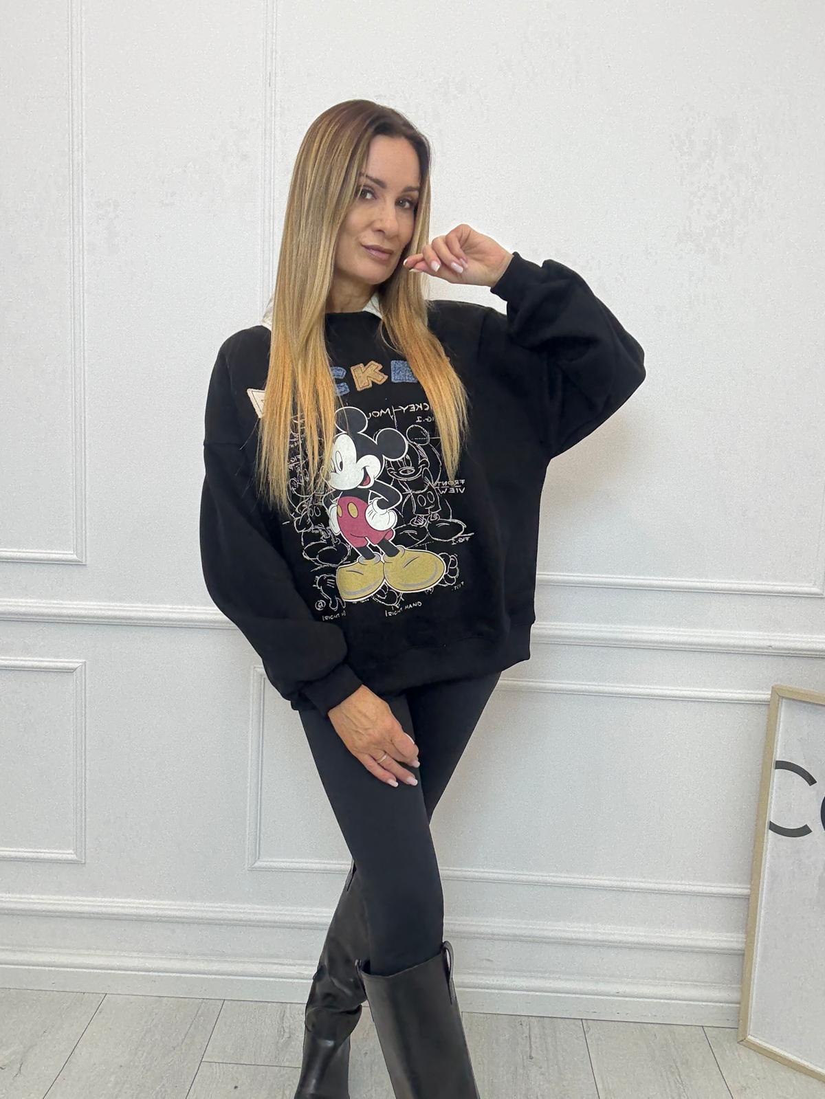 Czarna Bluza z Myszką Mickey
