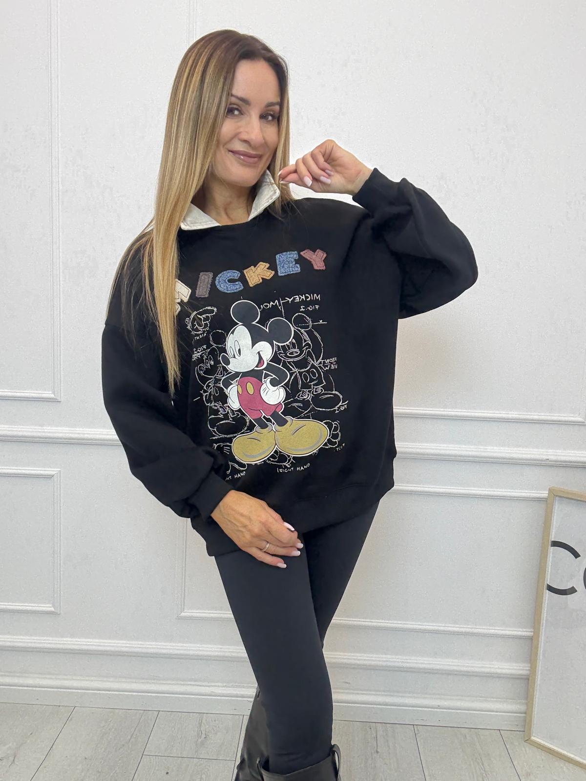 Czarna Bluza z Myszką Mickey