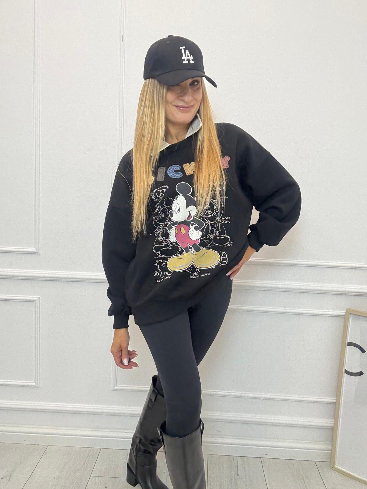 Czarna Bluza z Myszką Mickey