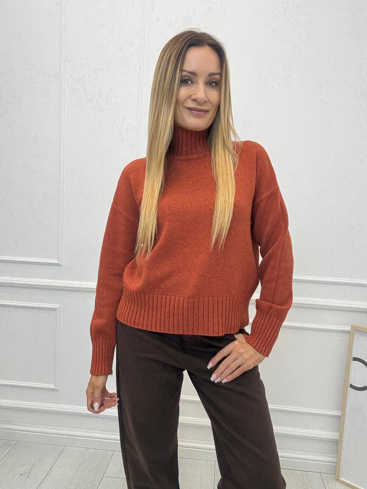 Dyniowy Sweterek Golf Verona