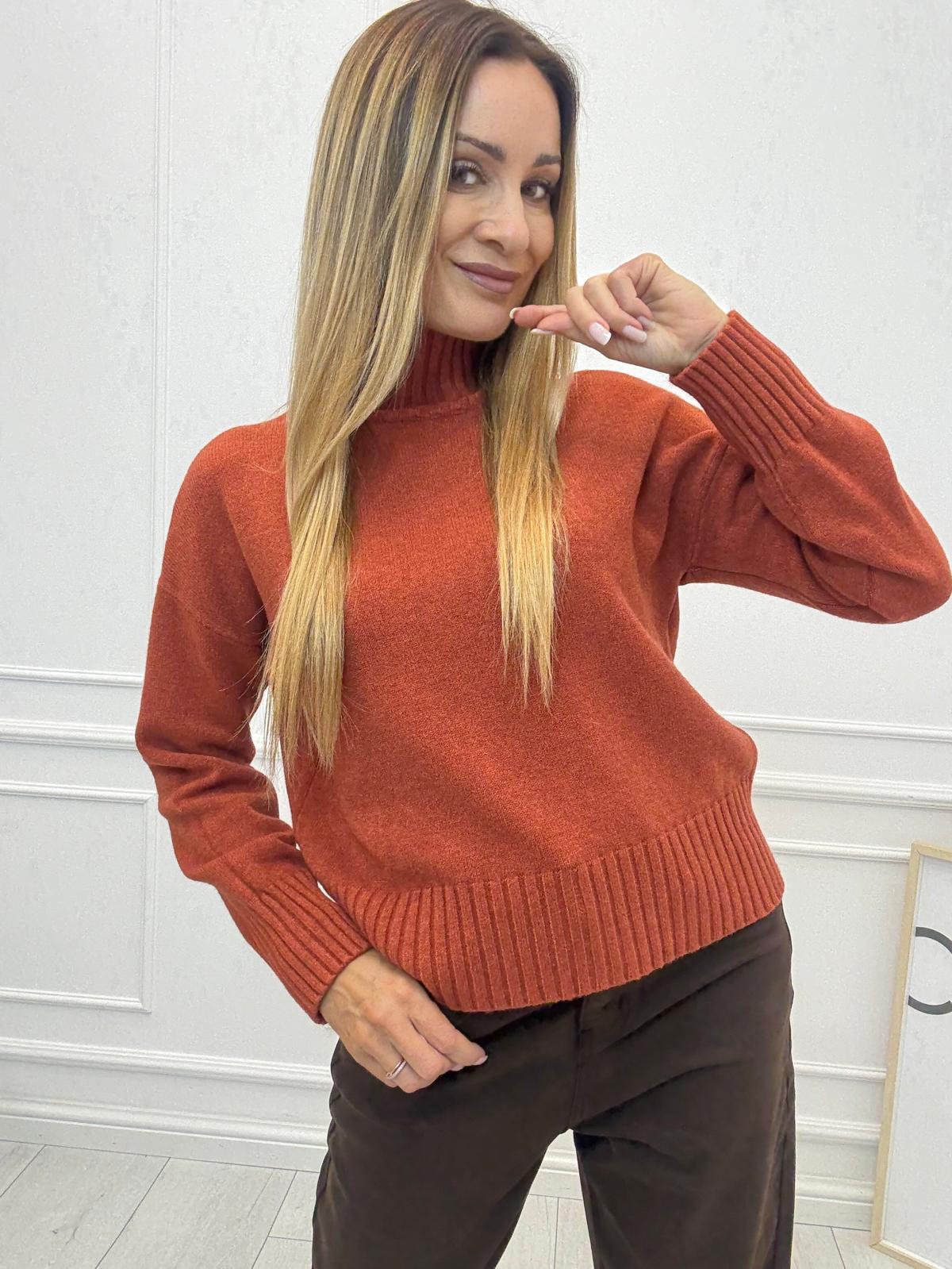 Dyniowy Sweterek Golf Verona