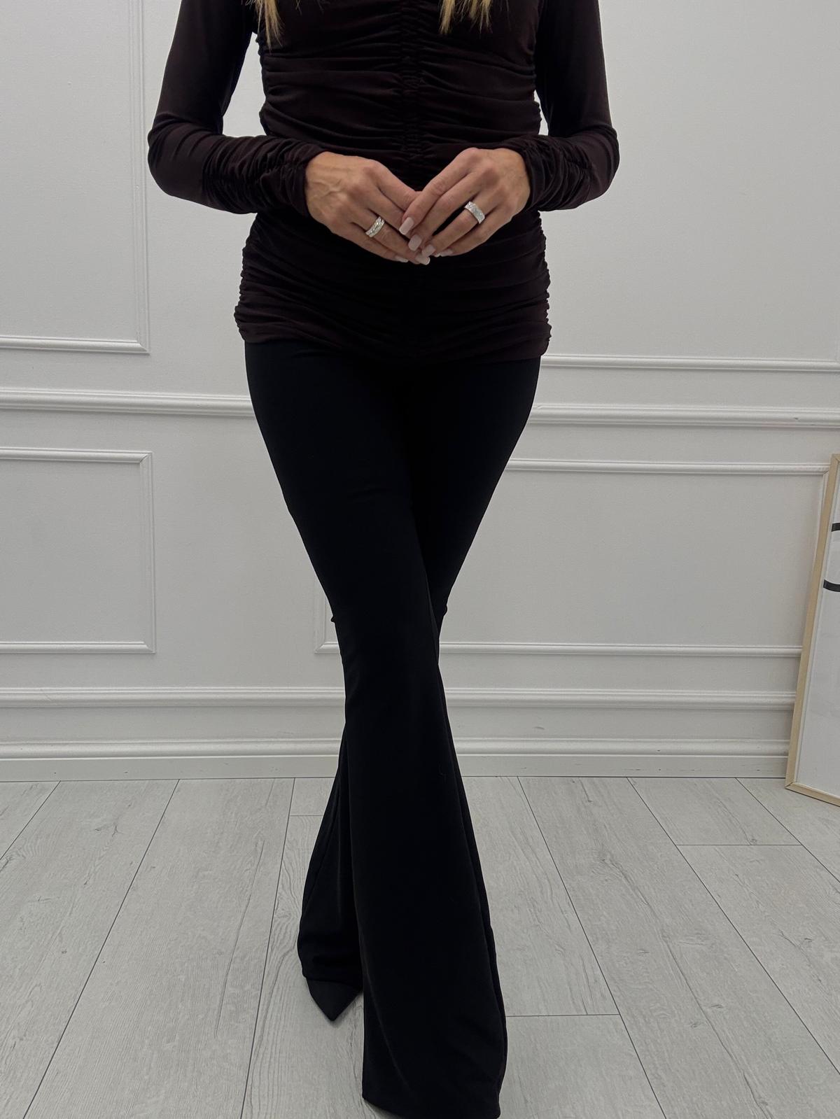 Czarne Spodnie Milano