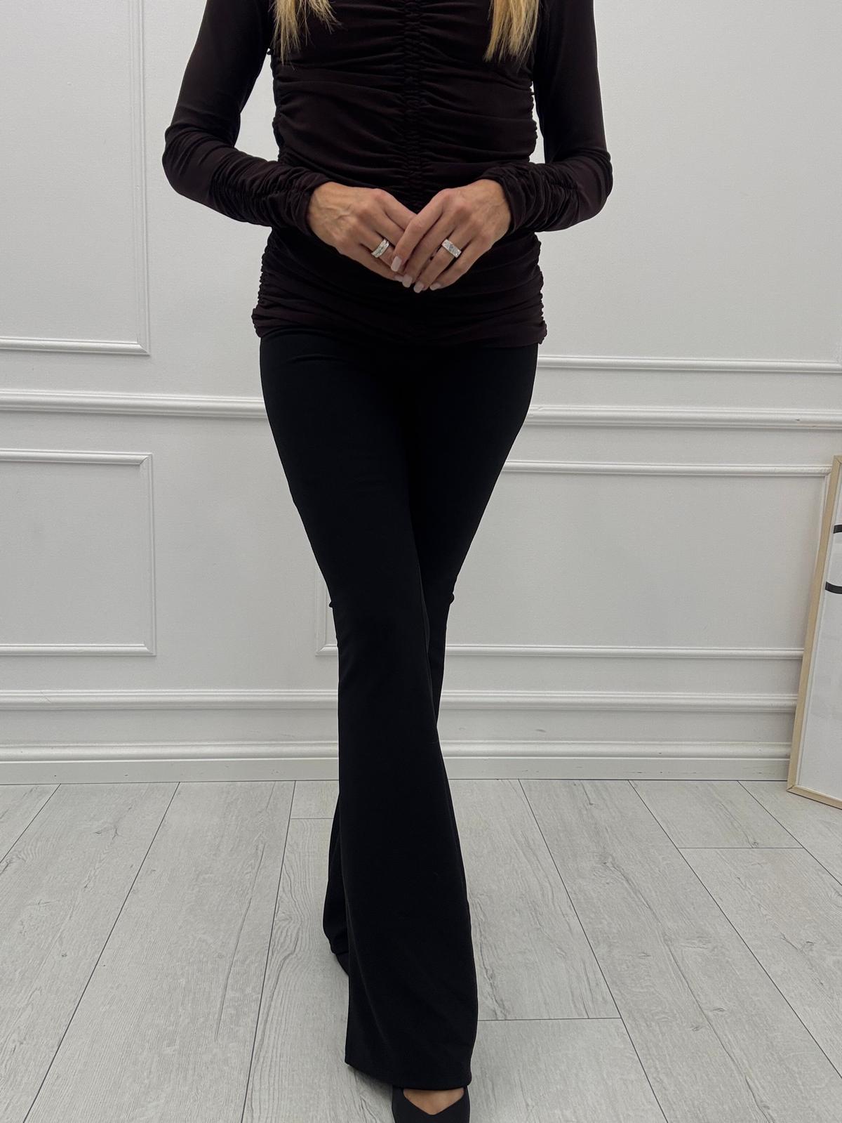 Czarne Spodnie Milano