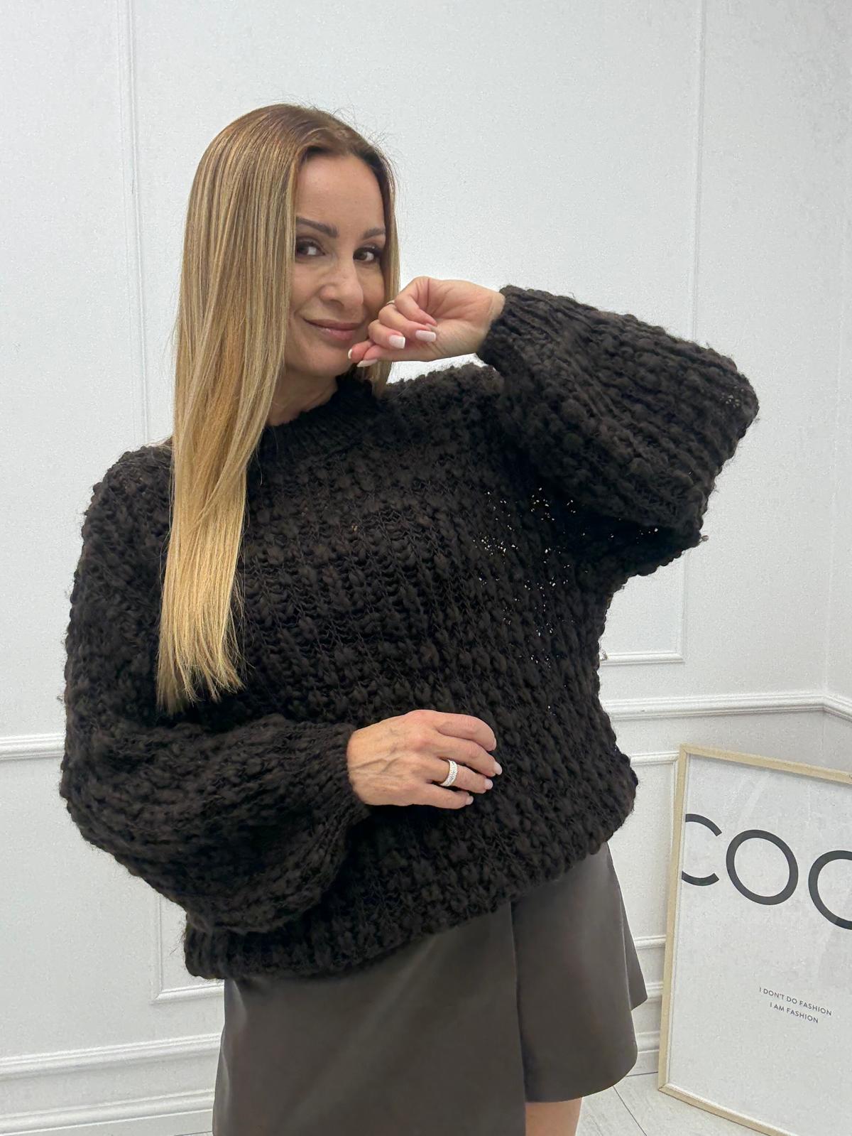 Sweter Płomyk Minouu Czekolada