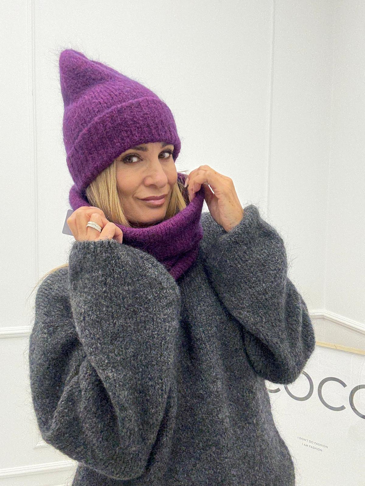 Magenta Dwuczęściowy Komplet z Kid - Moher Minouu 