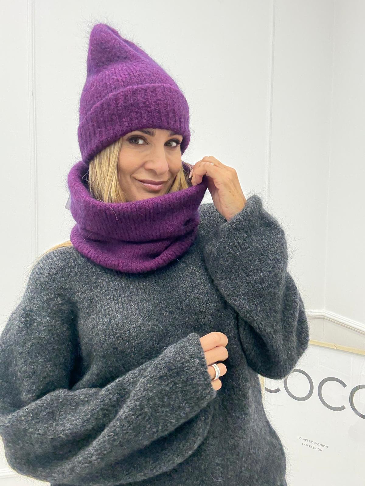 Magenta Dwuczęściowy Komplet z Kid - Moher Minouu 