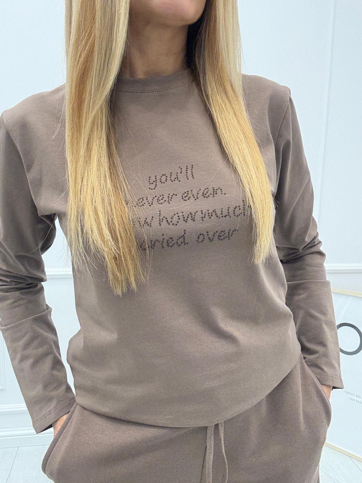 Mleczna Czekolada Bluzka Long BLM