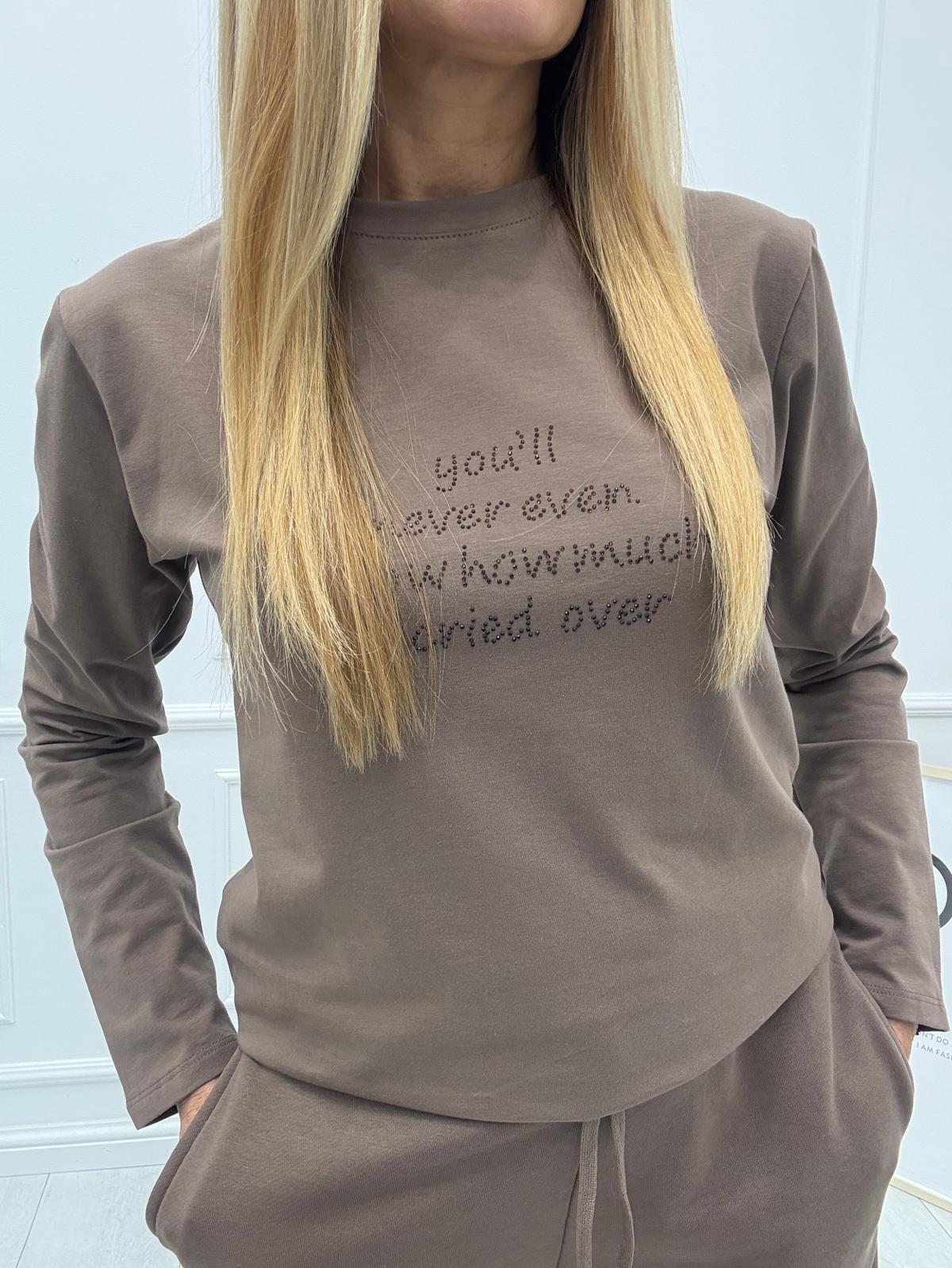 Mleczna Czekolada Bluzka Long BLM