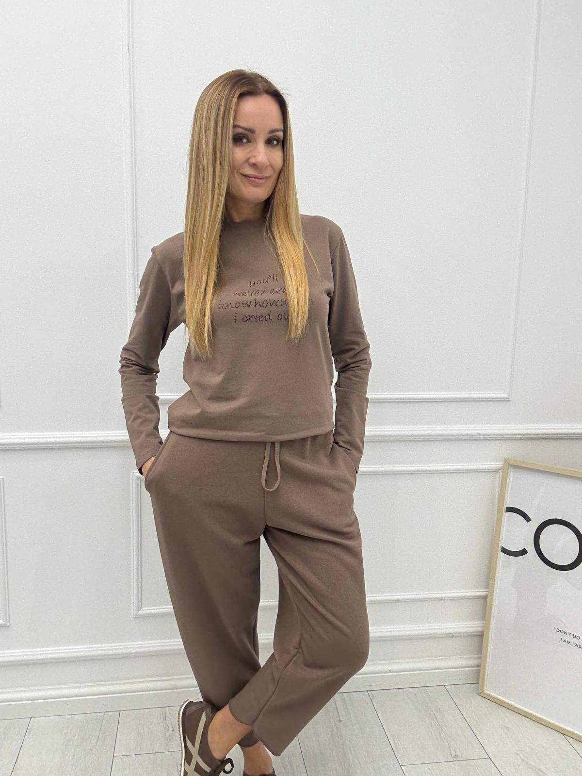 Mleczna Czekolada Bluzka Long BLM