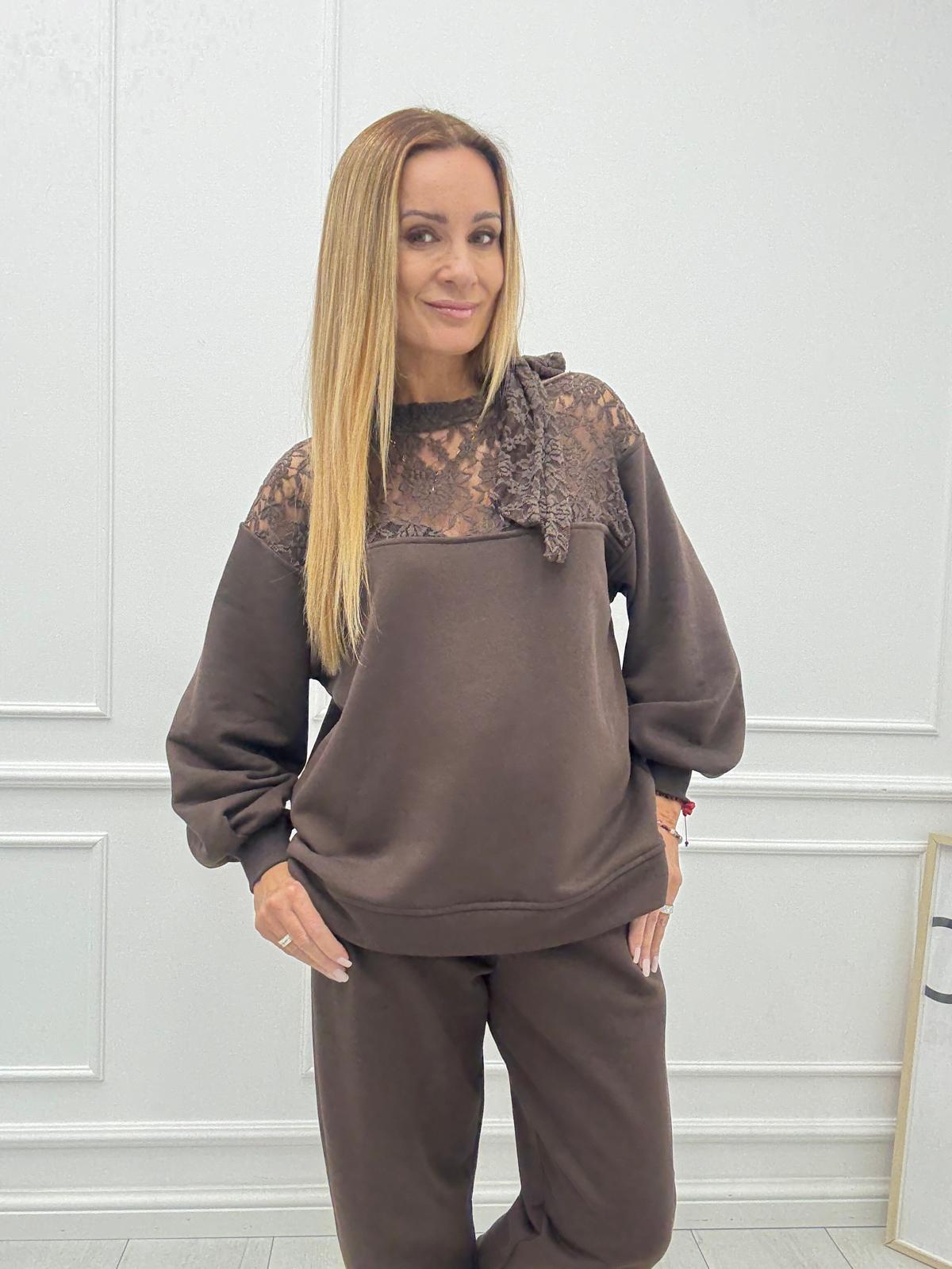 Bluza z Kokardą BLM Czekolada 