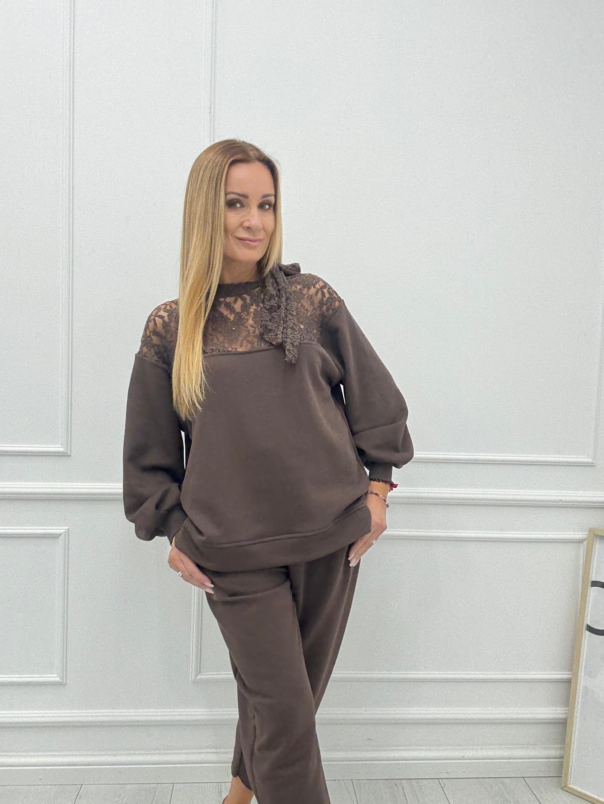 Bluza z Kokardą BLM Czekolada 