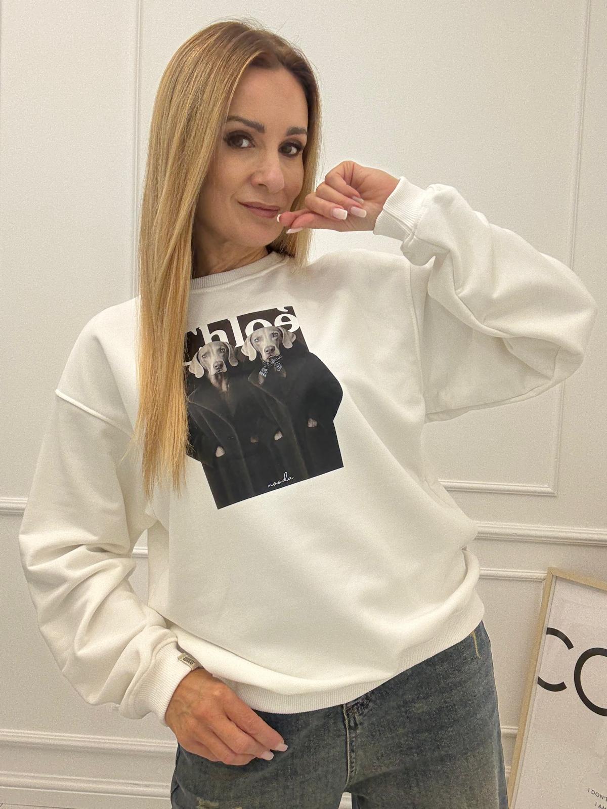 Biała Bluza Nooda Chloe