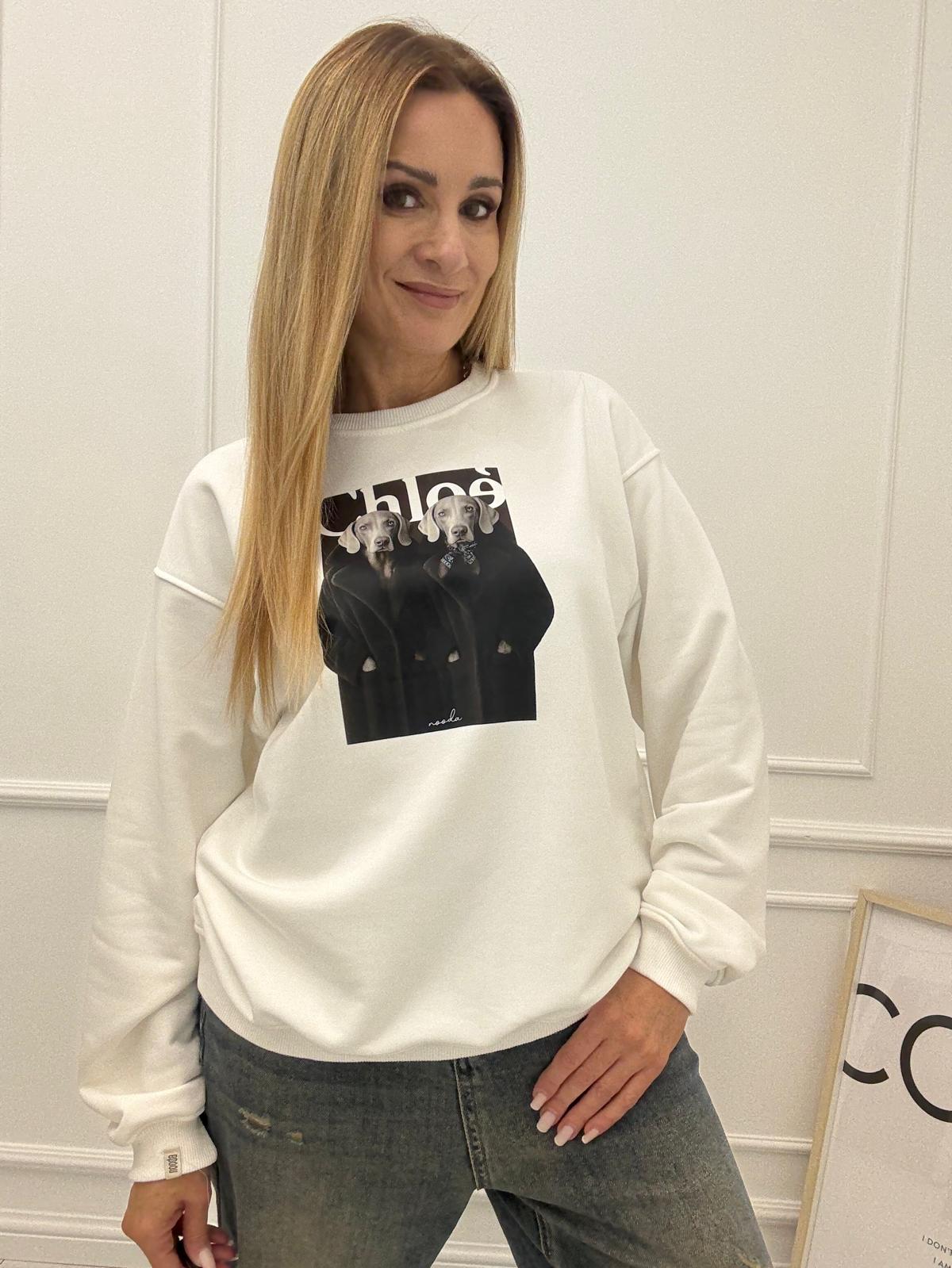 Biała Bluza Nooda Chloe