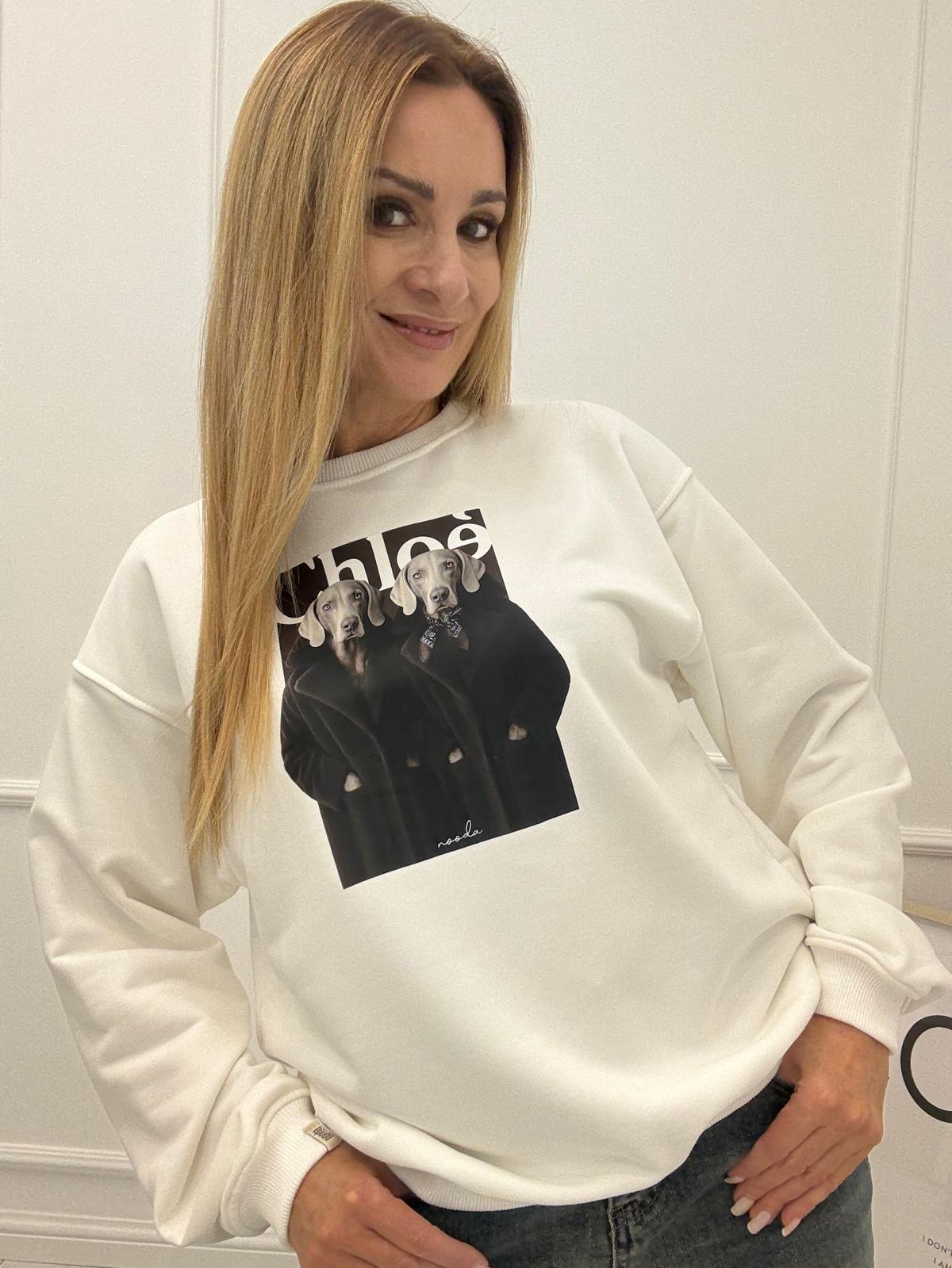 Biała Bluza Nooda Chloe