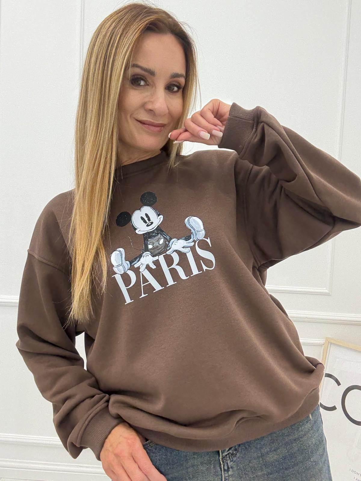  Bluza Nooda Miki Kolor Czekoladowy