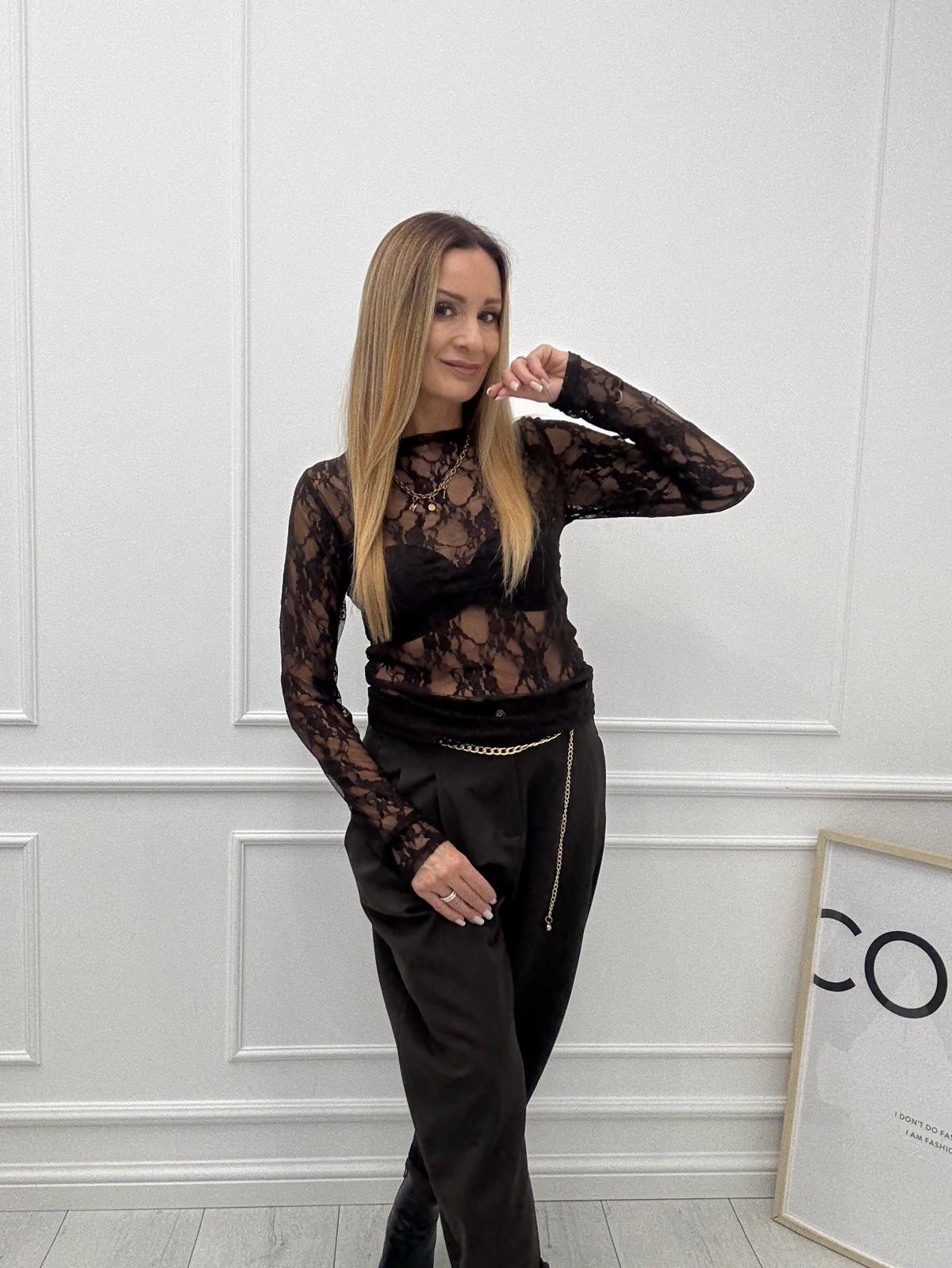  Czekolada Bluzka Koronkowa Minouu