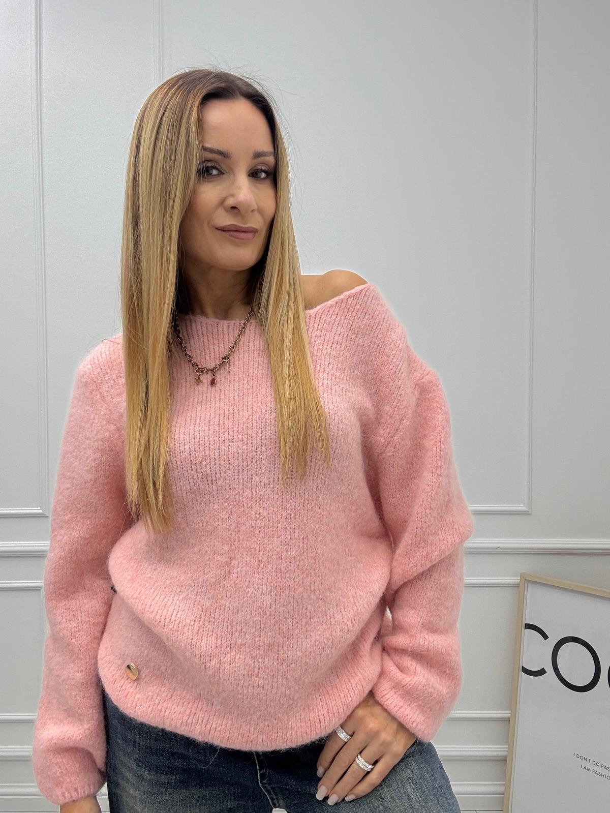  Sweter Minouu Moher Słodki Róż