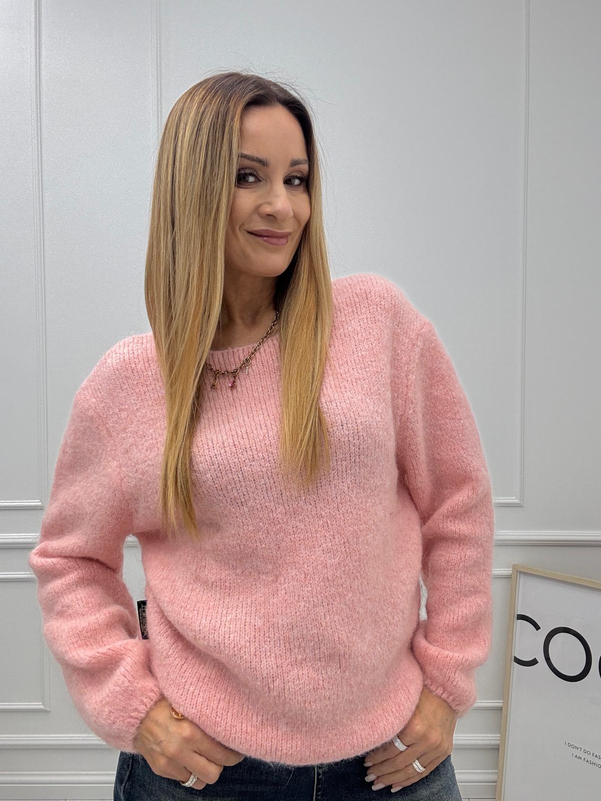  Sweter Minouu Moher Słodki Róż