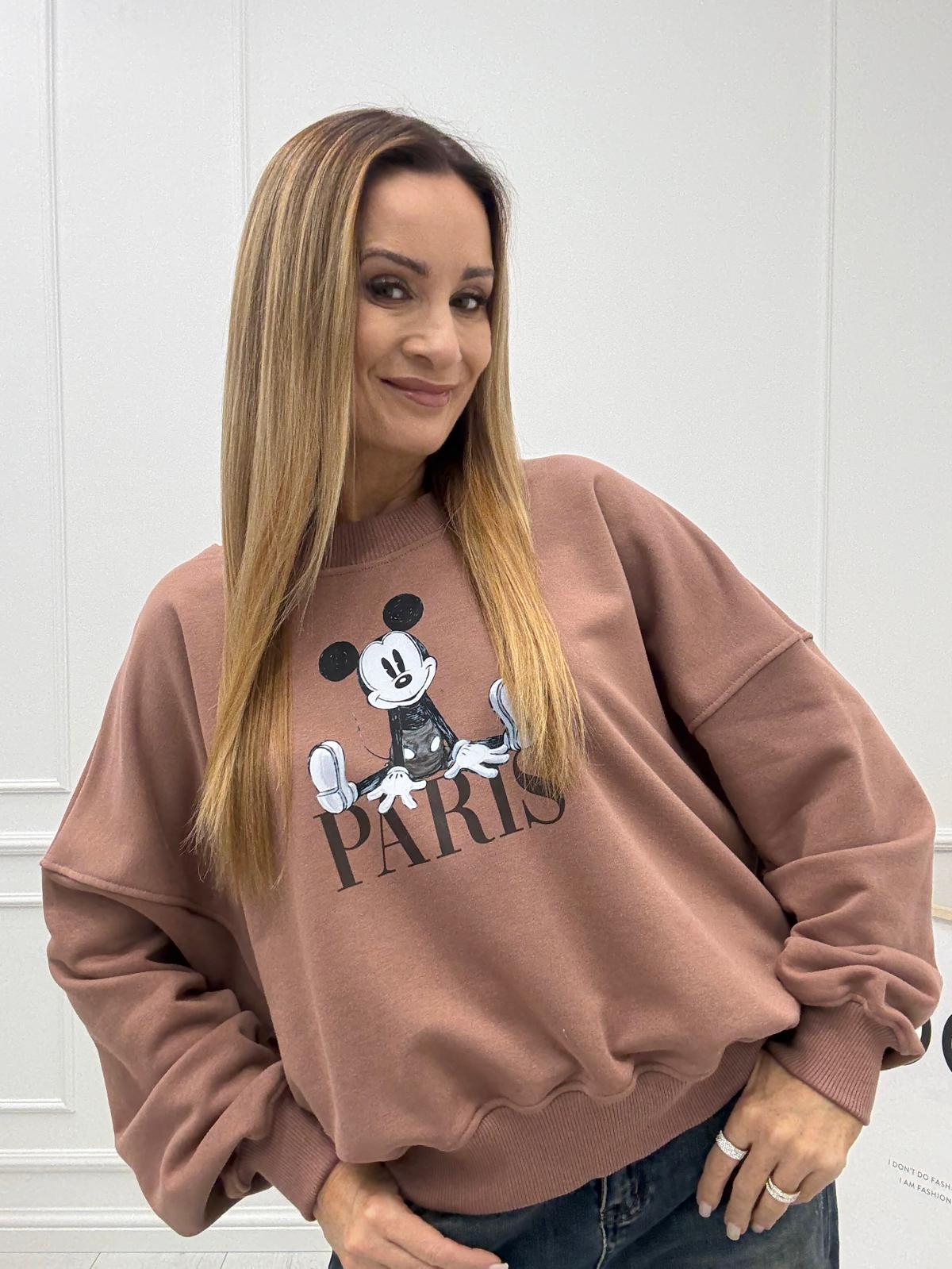 Jasna Terrakota Bluza Nooda Z Myszką Paris