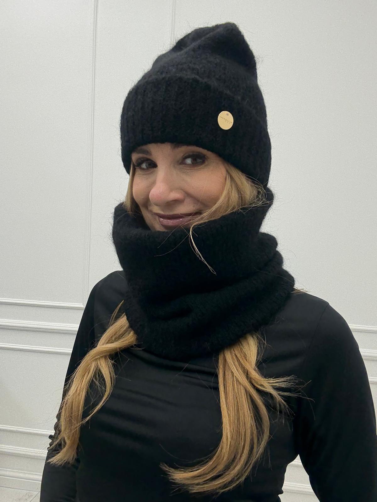 Czarny Komplet z Kid - Moher Minouu 