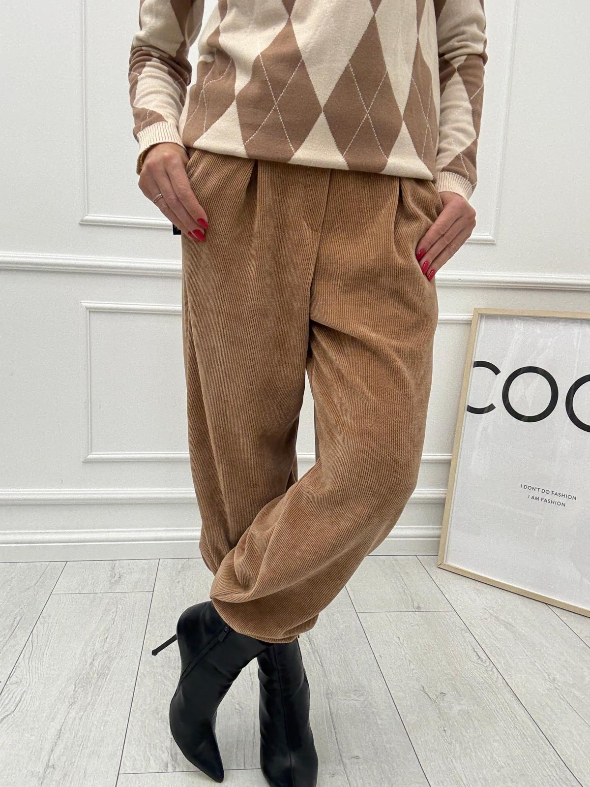 Spodnie Szenil Baggy Karmel Minouu 