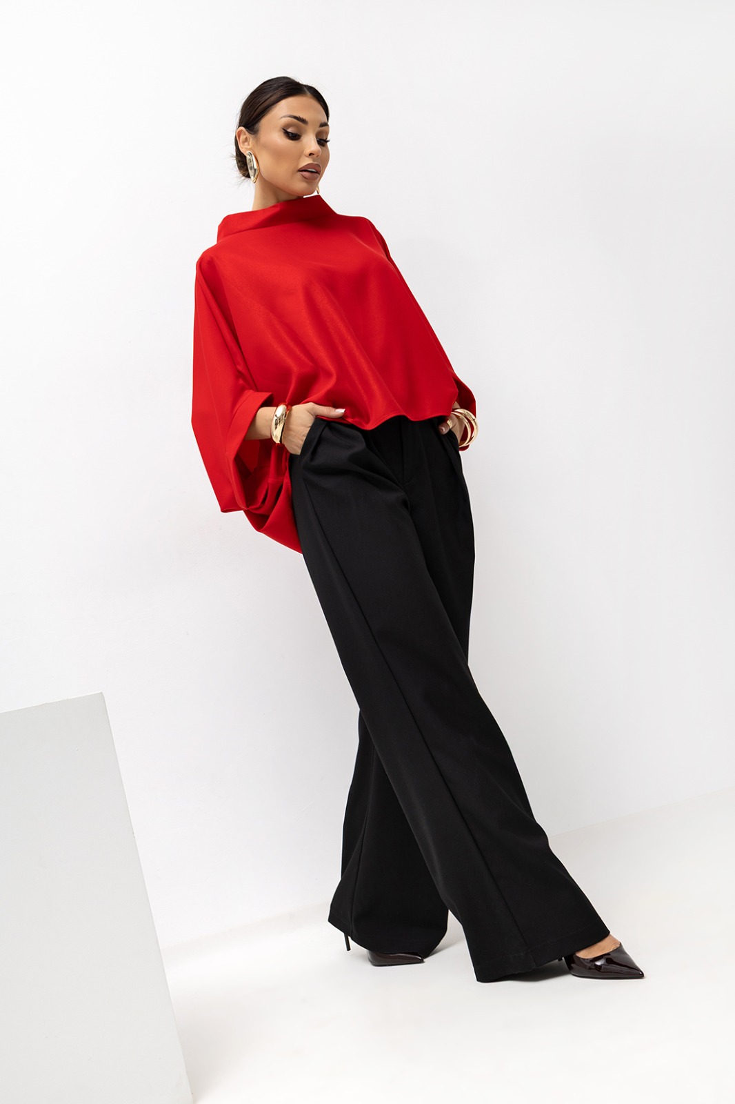 Damska Bluzka Shine Kimono (czerwony) Miss City Official