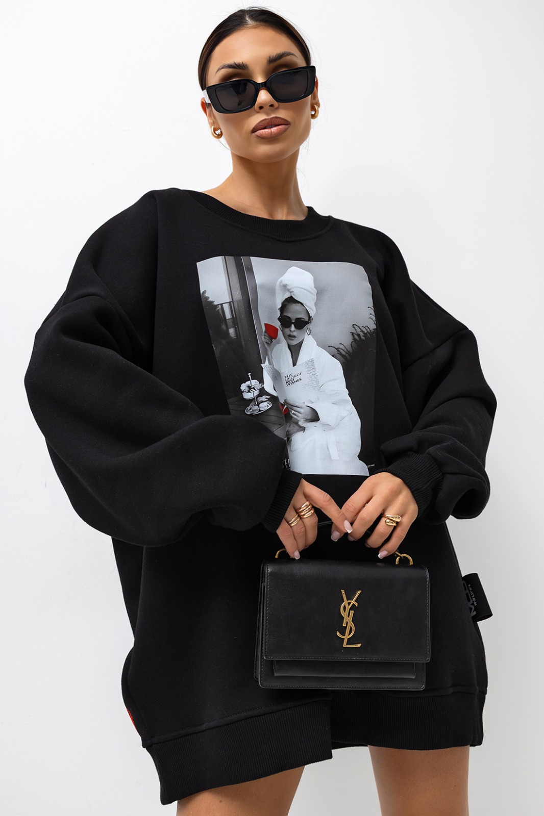 Damska Bluza Paris (czarny) Miss City Official