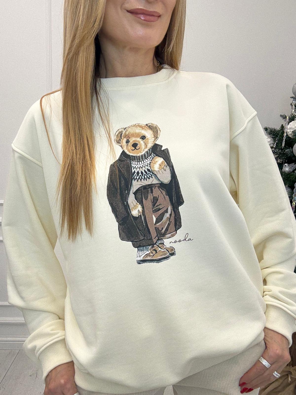 Waniliowa Bluza Nooda Miś 
