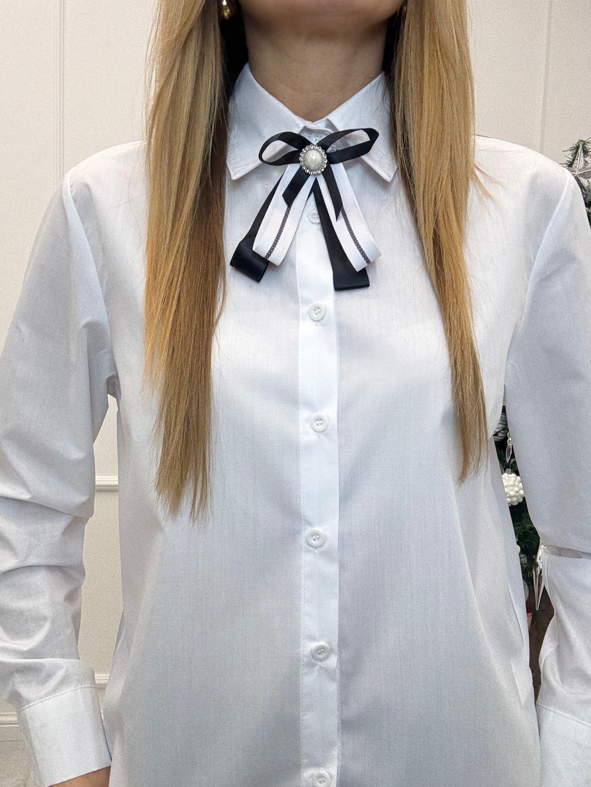 Przypinka Krawatka Minouu Czarno Biała nr 4