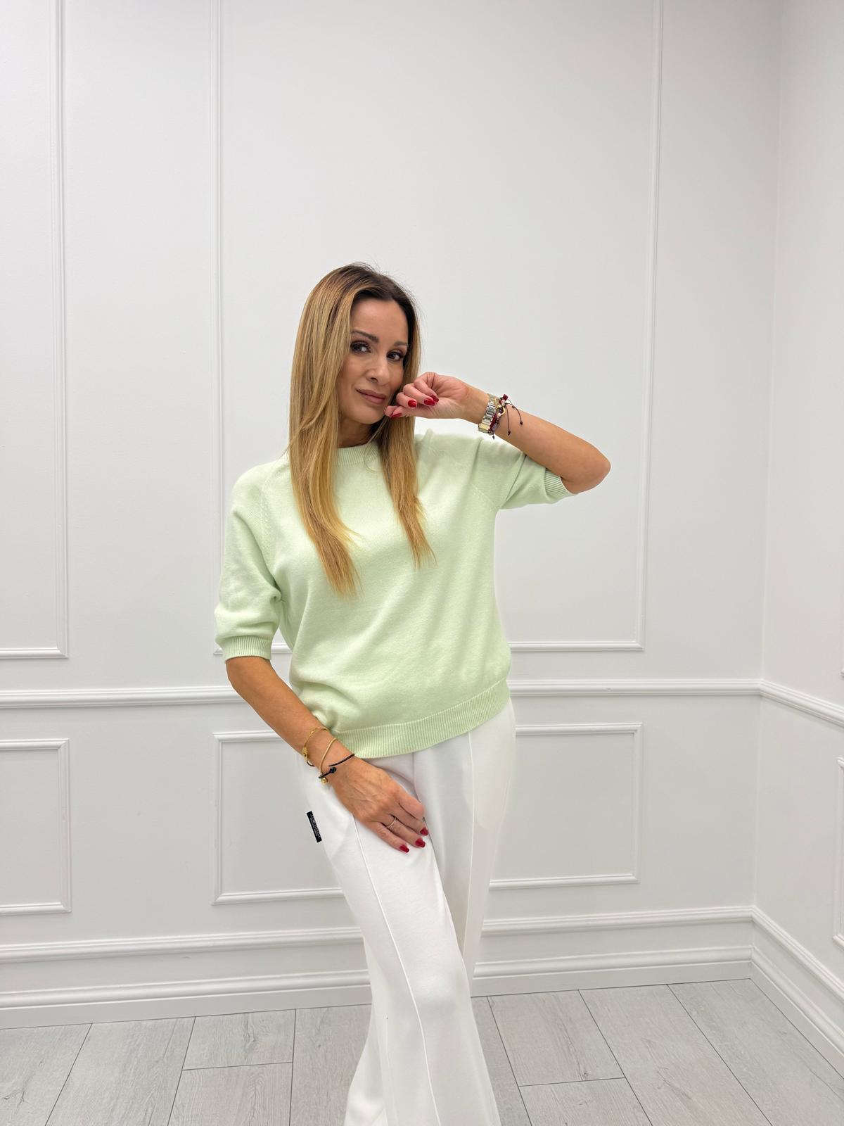  Wiskozowy Sweterek Mięta 