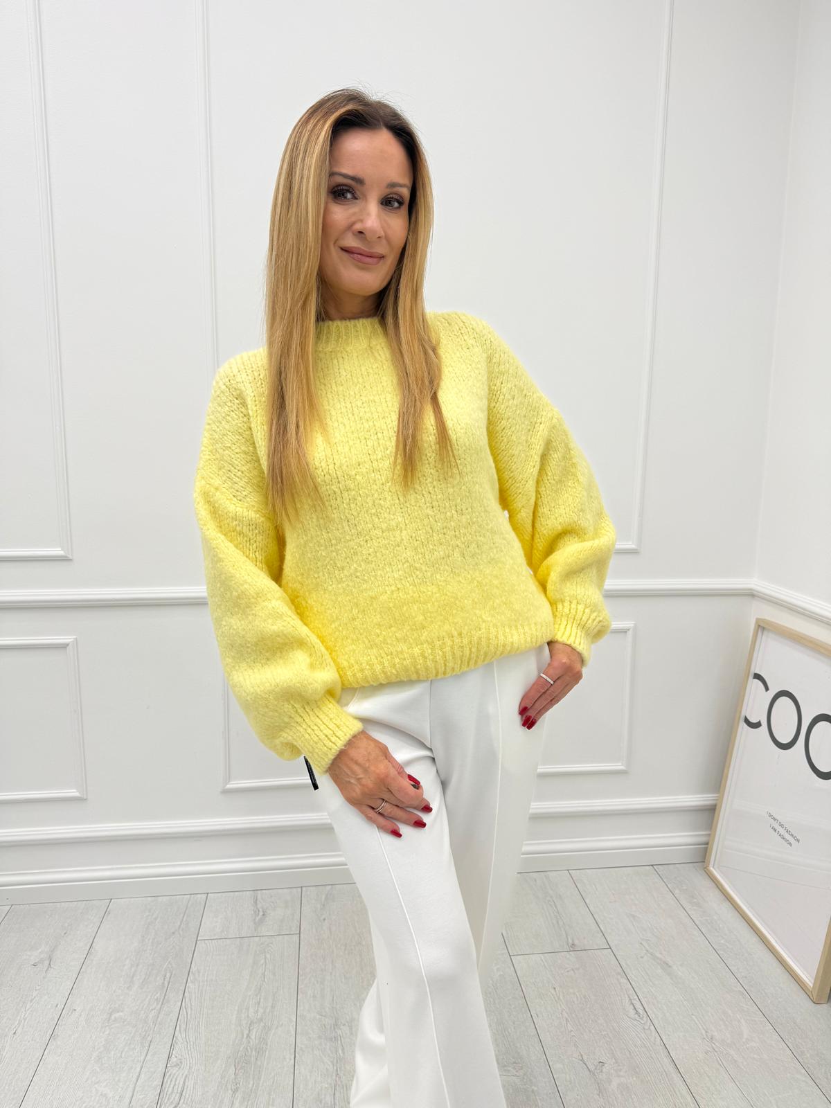 Delikatny Sweter Cytynowy