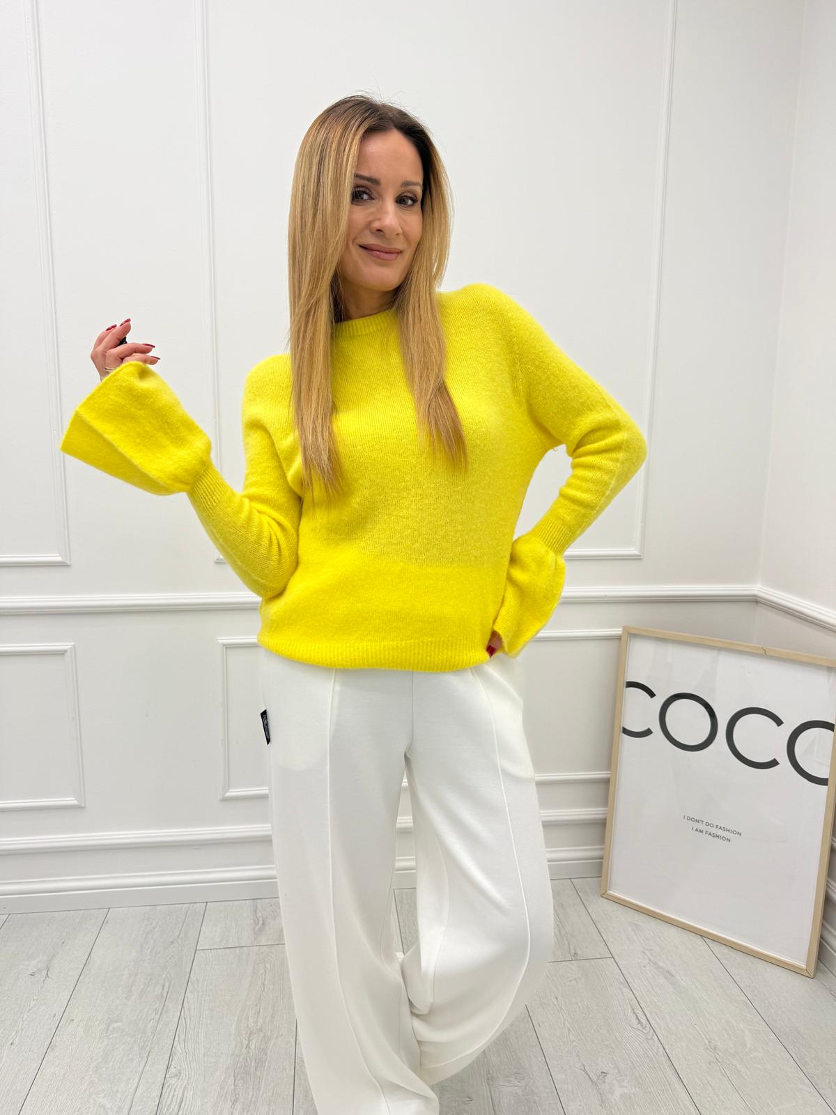  Sweter Baby Alpaca Żółty