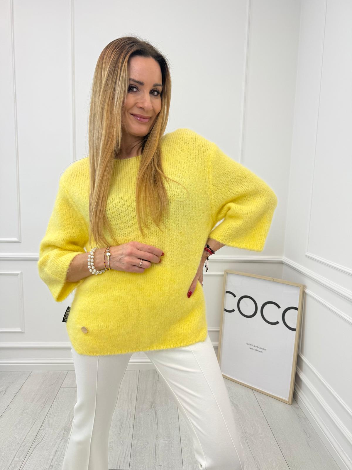  Sweter Moher Minouu Cytryna