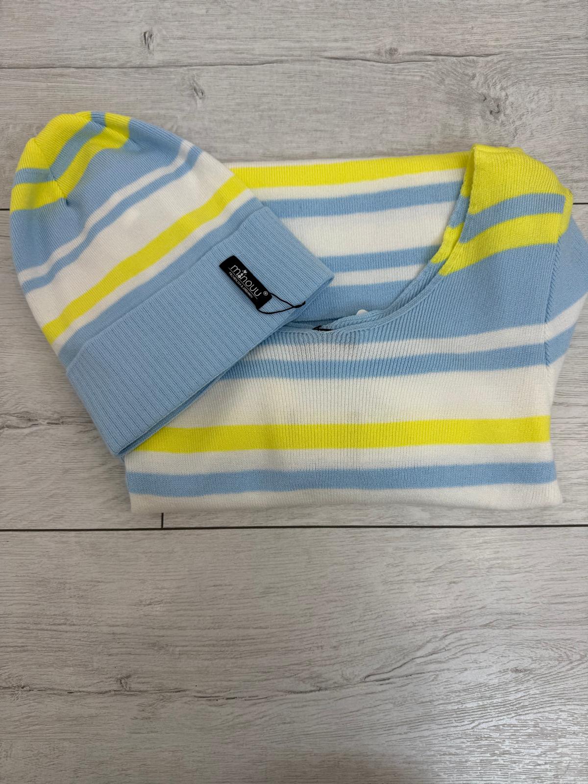 Błękitno Cytrynowa Czapka Minouu