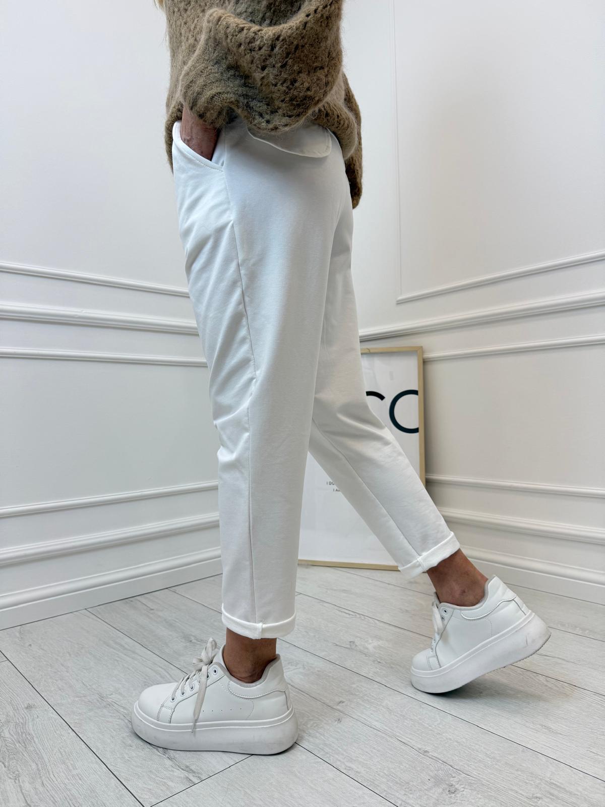 Bawełniane Spodnie Minouu Patka Kokos