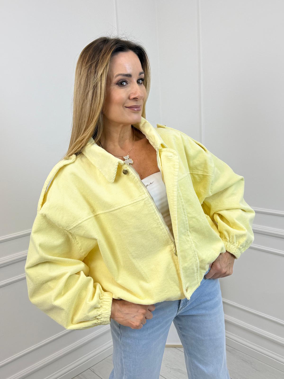 Sztruksowa Kurtka Lili Bananowa