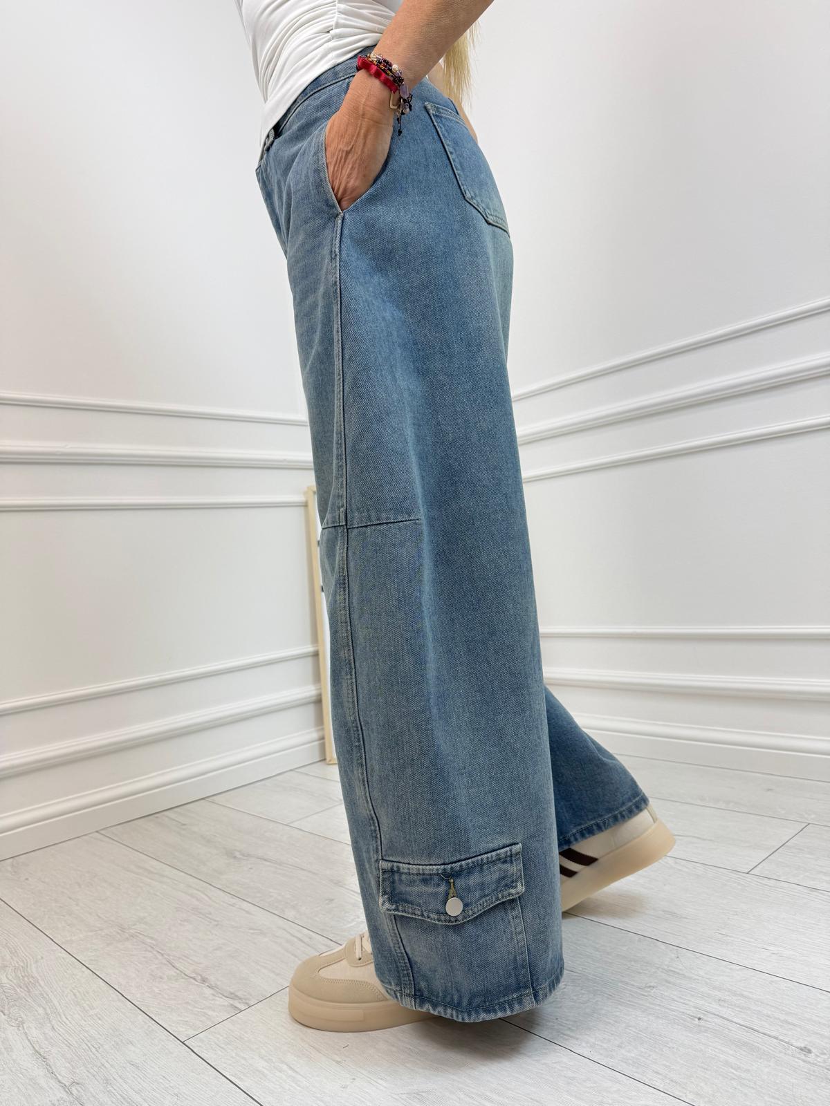 Spodnie Jeans Szwedy Kieszeń