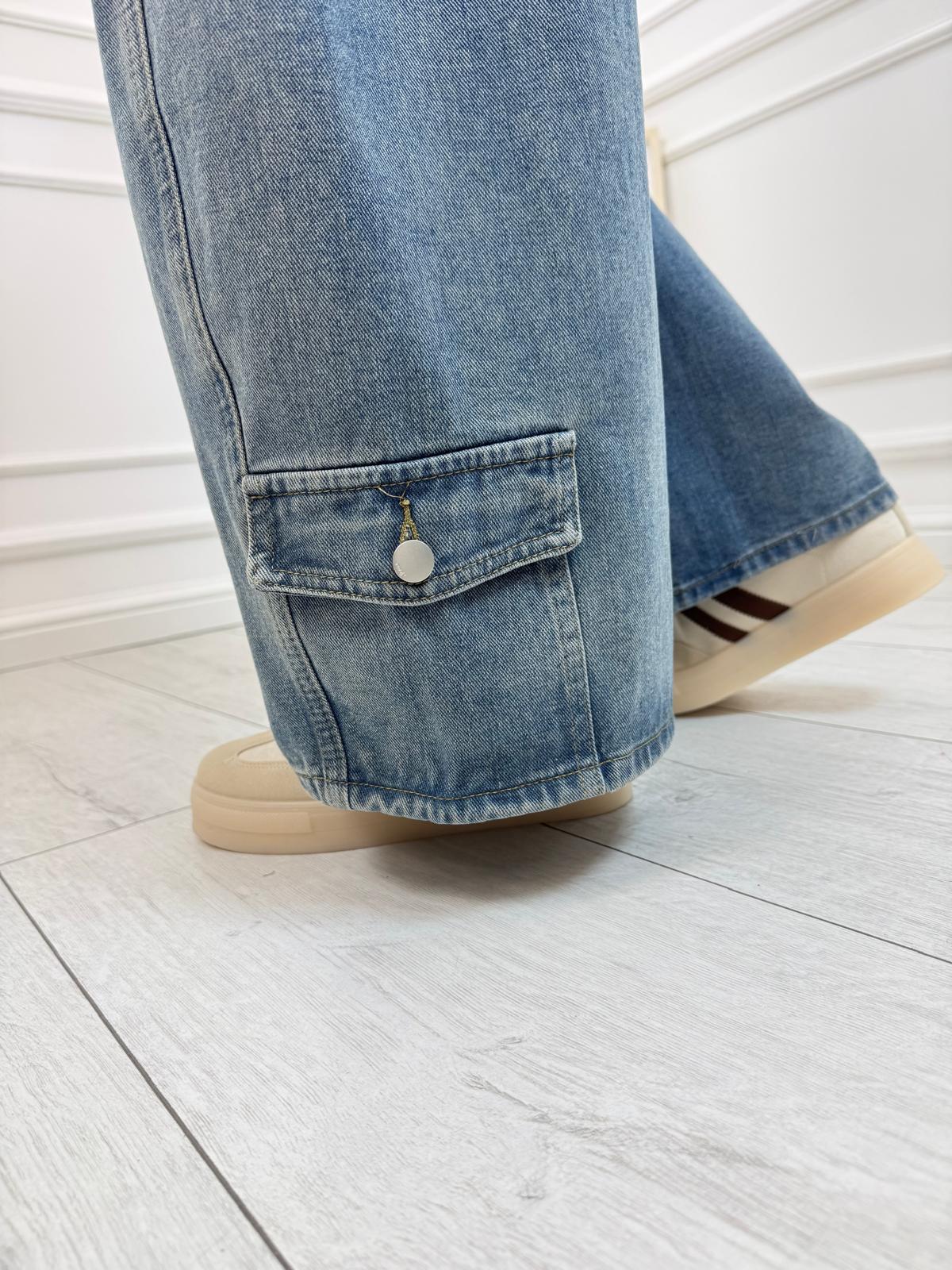 Spodnie Jeans Szwedy Kieszeń