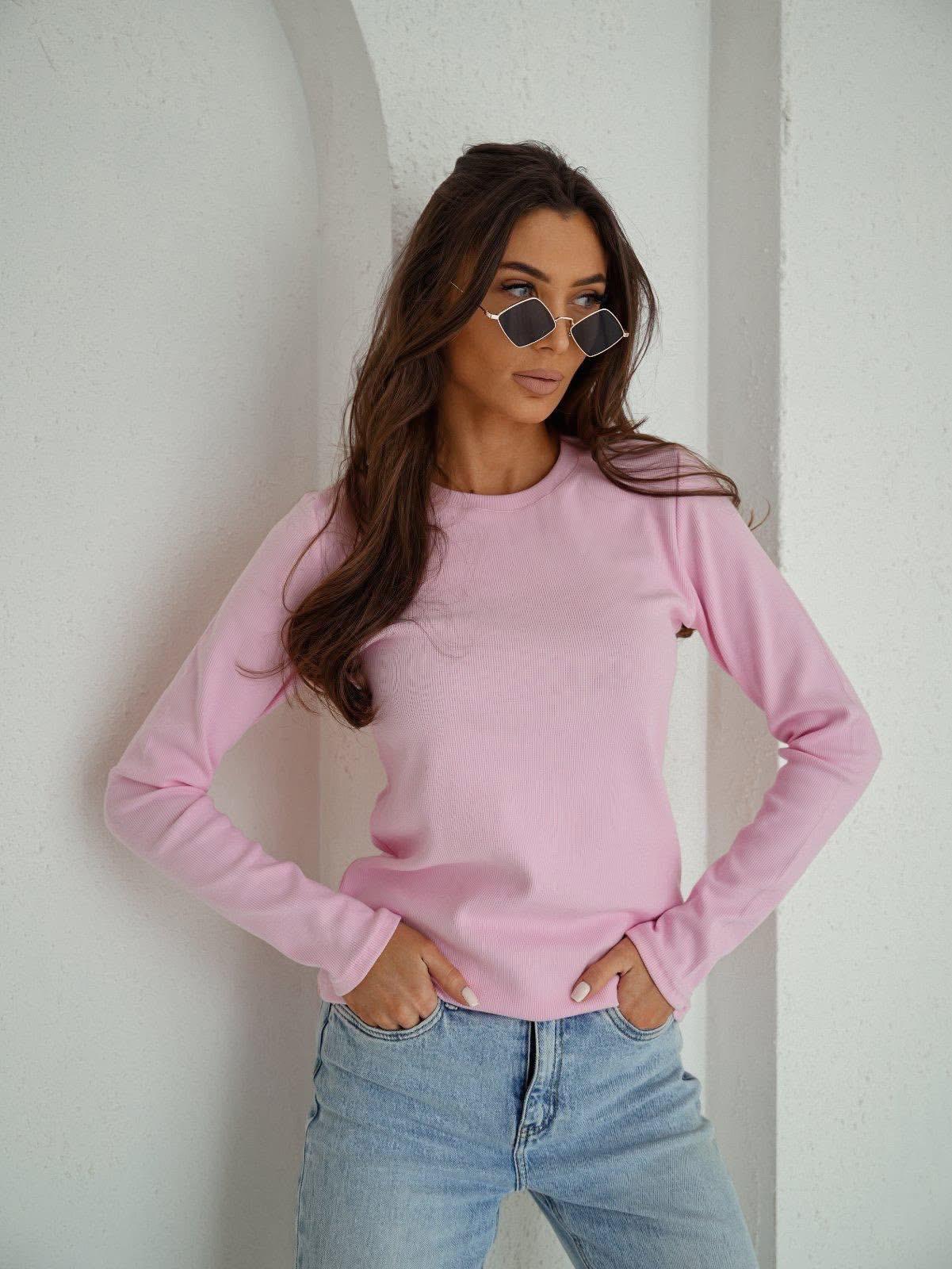 Delikatny Róż Bluzka Basic BOCCA