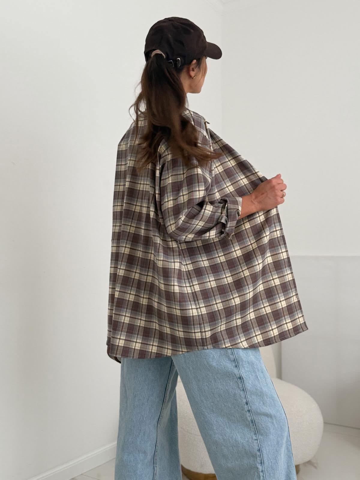  Koszula w Bananową Kratę BOCCA