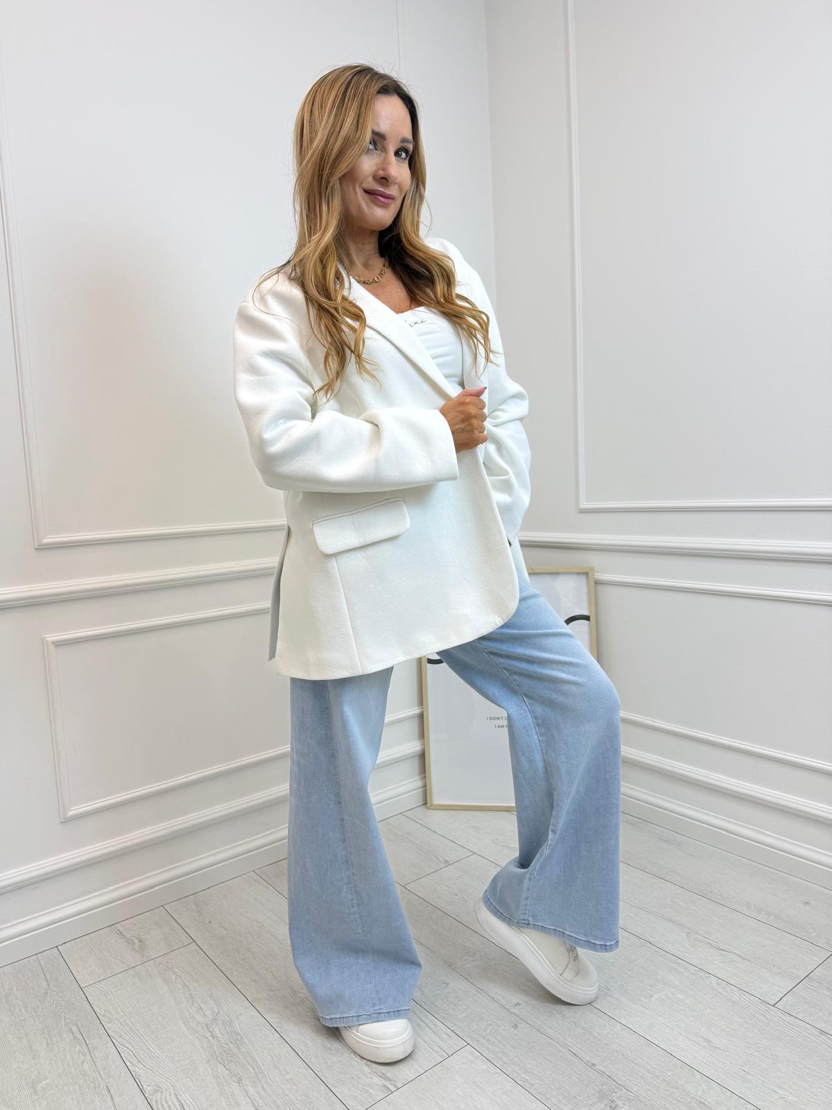 Damska Marynarka BLM Oversize Biała