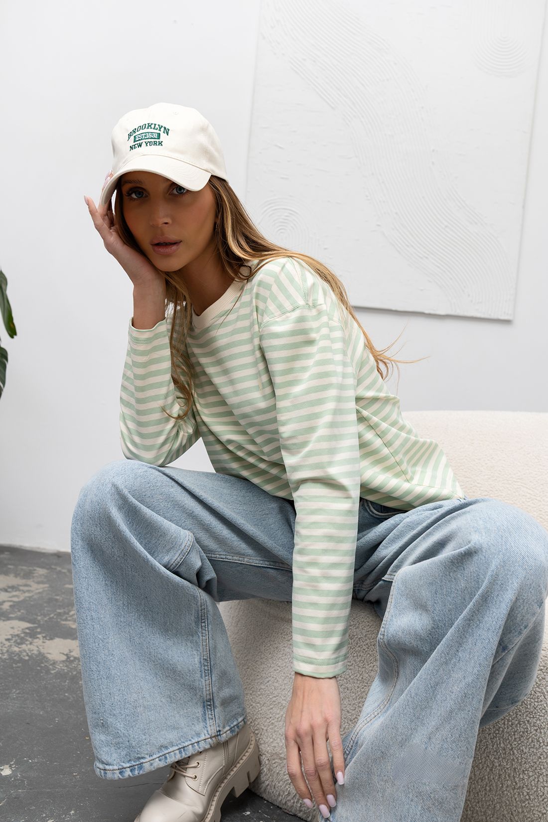 Bluzka Xana z Konikiem Matcha z Beżowym 