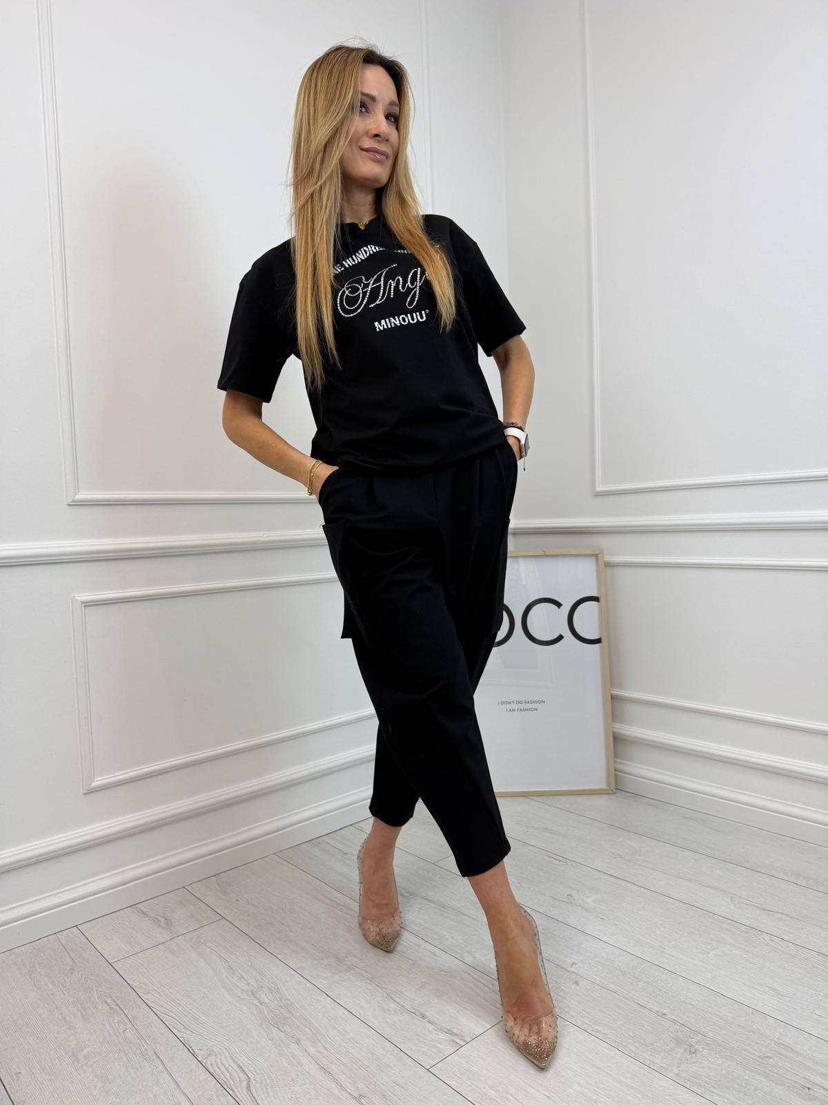 Bluzka T-shirt Minouu Angel Czarna