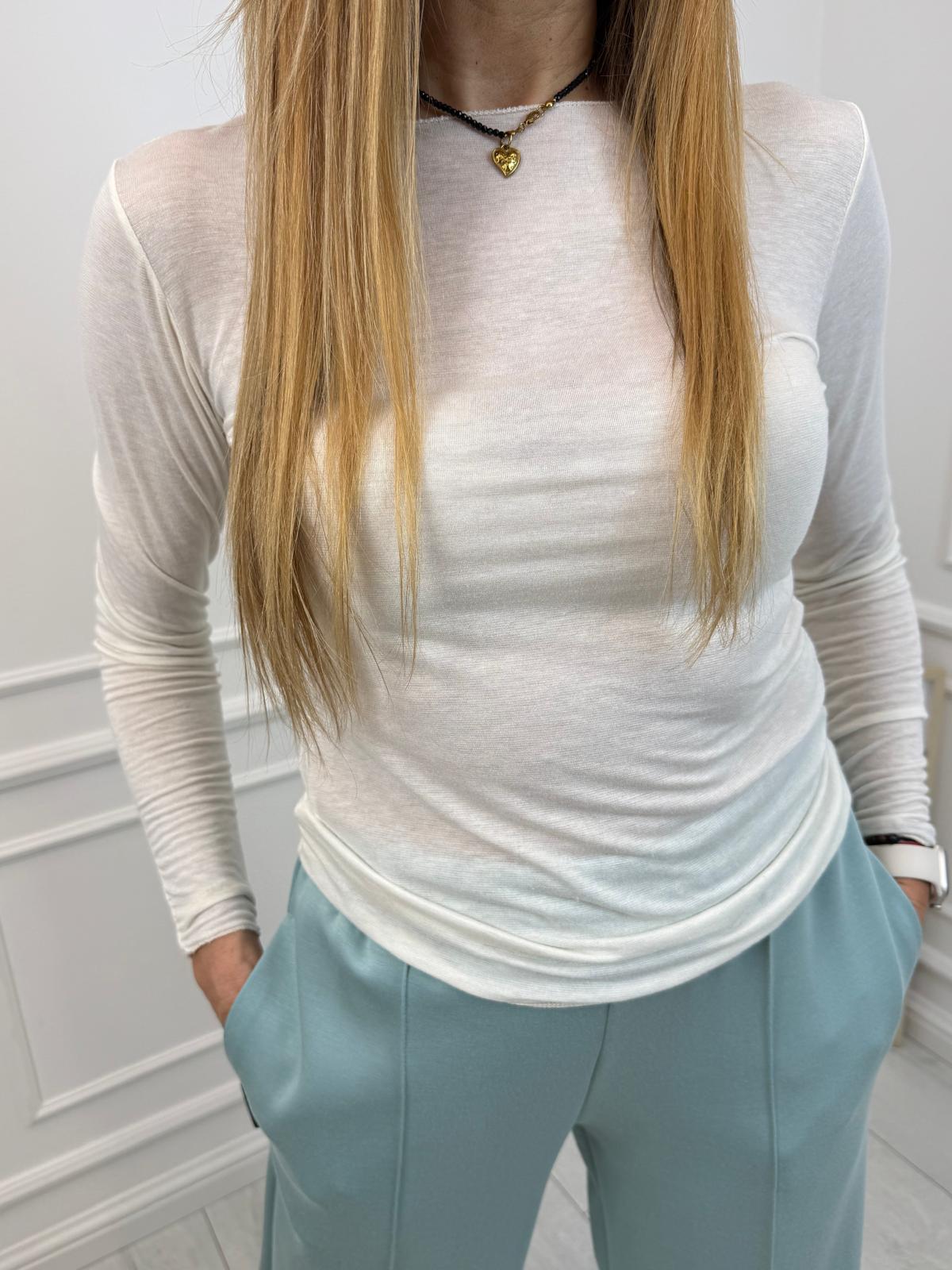 Kokosowa, Kaszmirowa Bluzeczka Minouu