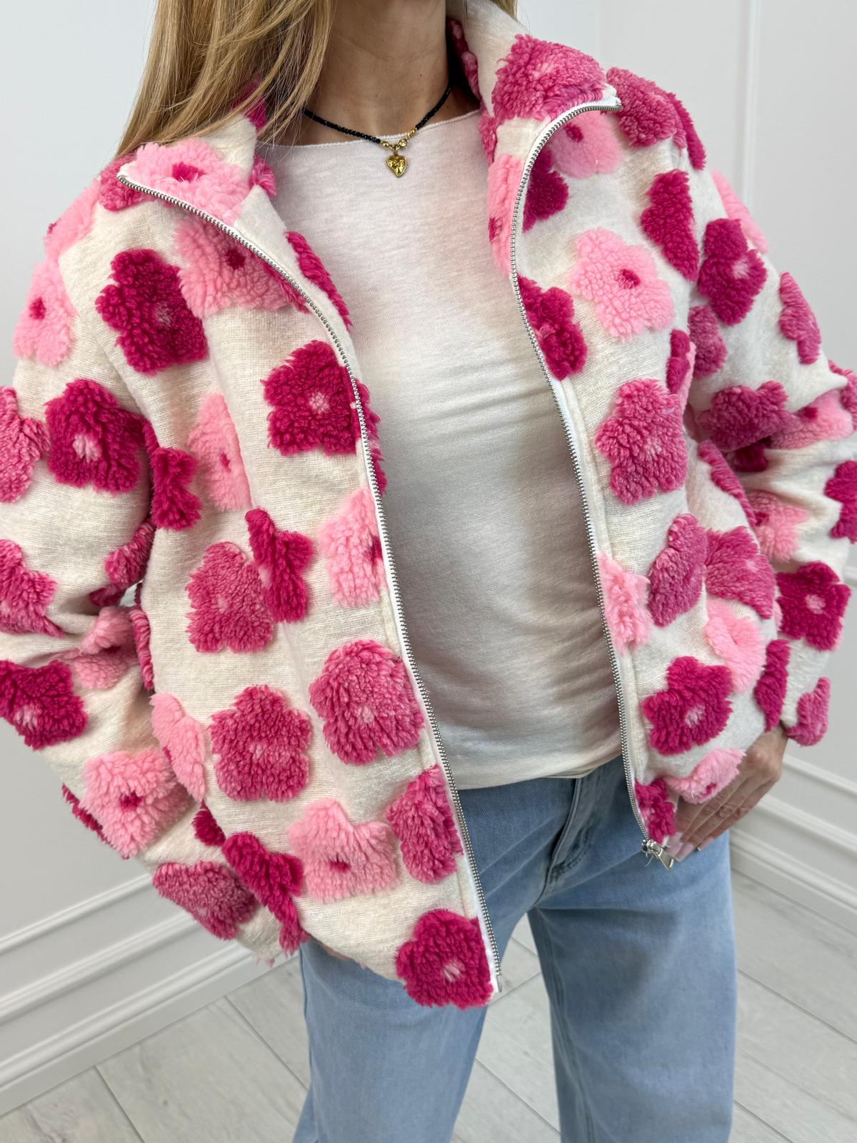 Kurtka Bluza 3D Różowa 