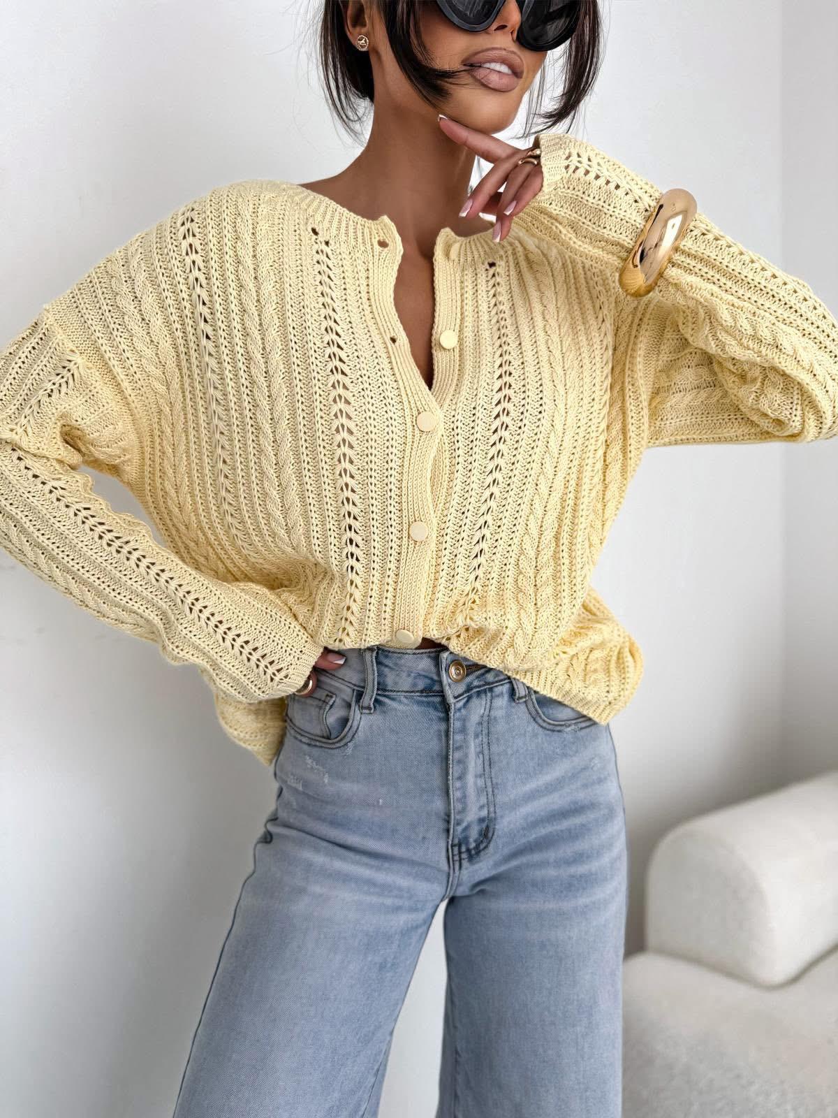  Sweter Bocca Ażurowa Subtelność